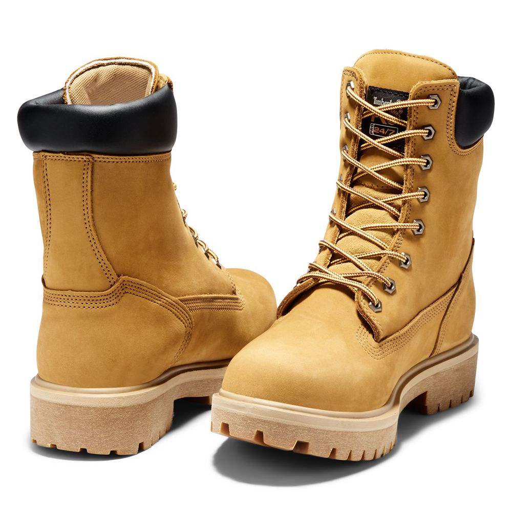 Bocanci Pro Timberland Barbati Maro - Direct Attach 8\" Steel Toe - Romania - ZNJOCR836